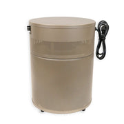 champagne-colored Airpura 400 air purifier side view with power cord 