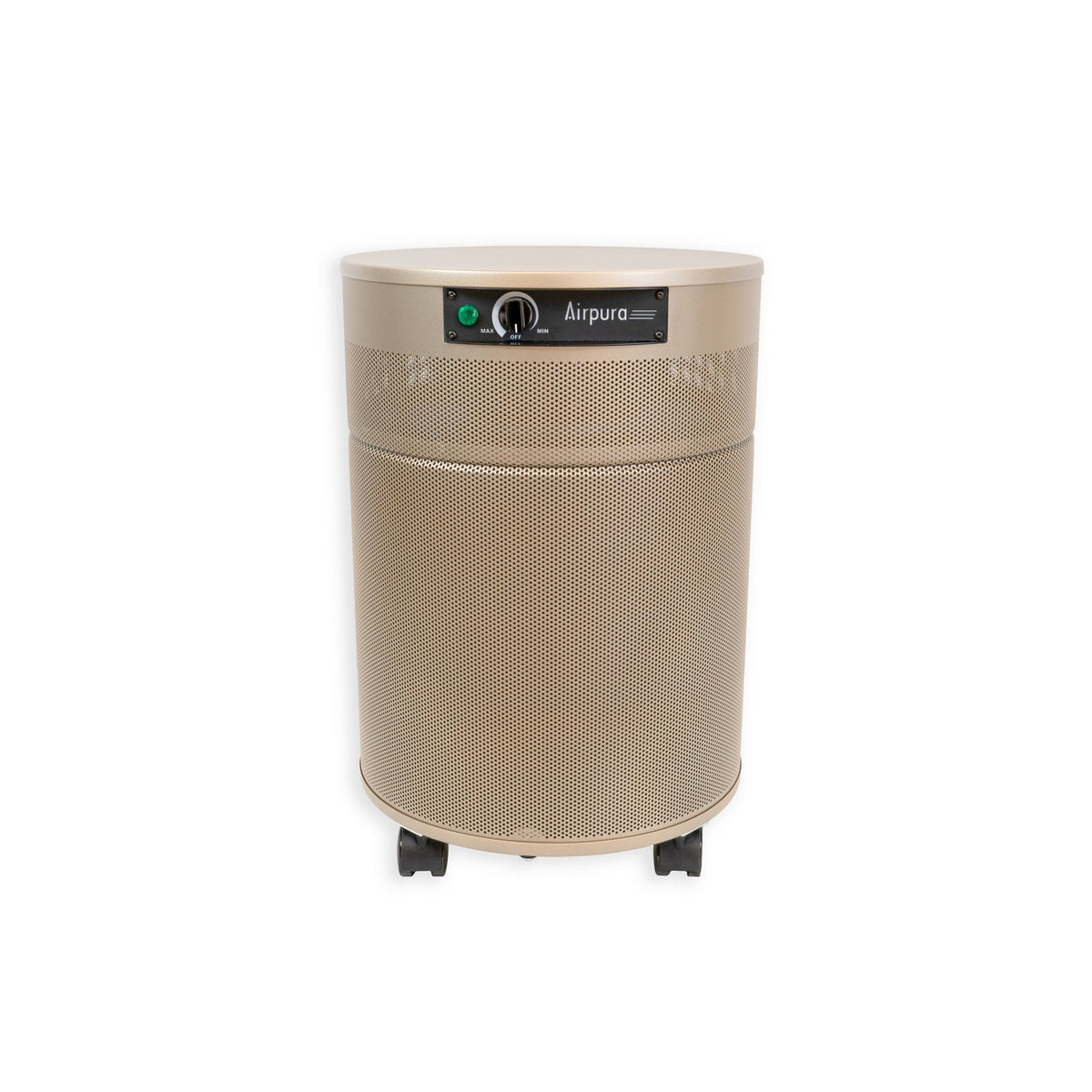 Airpura V614 air purifier in Champagne Mist, front view