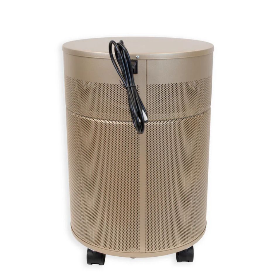 Airpura C700 champagne mist air purifier backview with cord