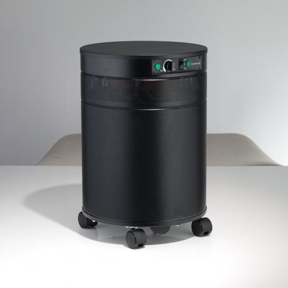 Black Airpura p600 air purifier sideview