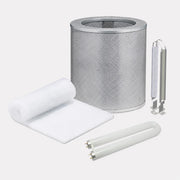 Airpura P600 carbon filter, UV lamp, PCO reflector, and prefilter set