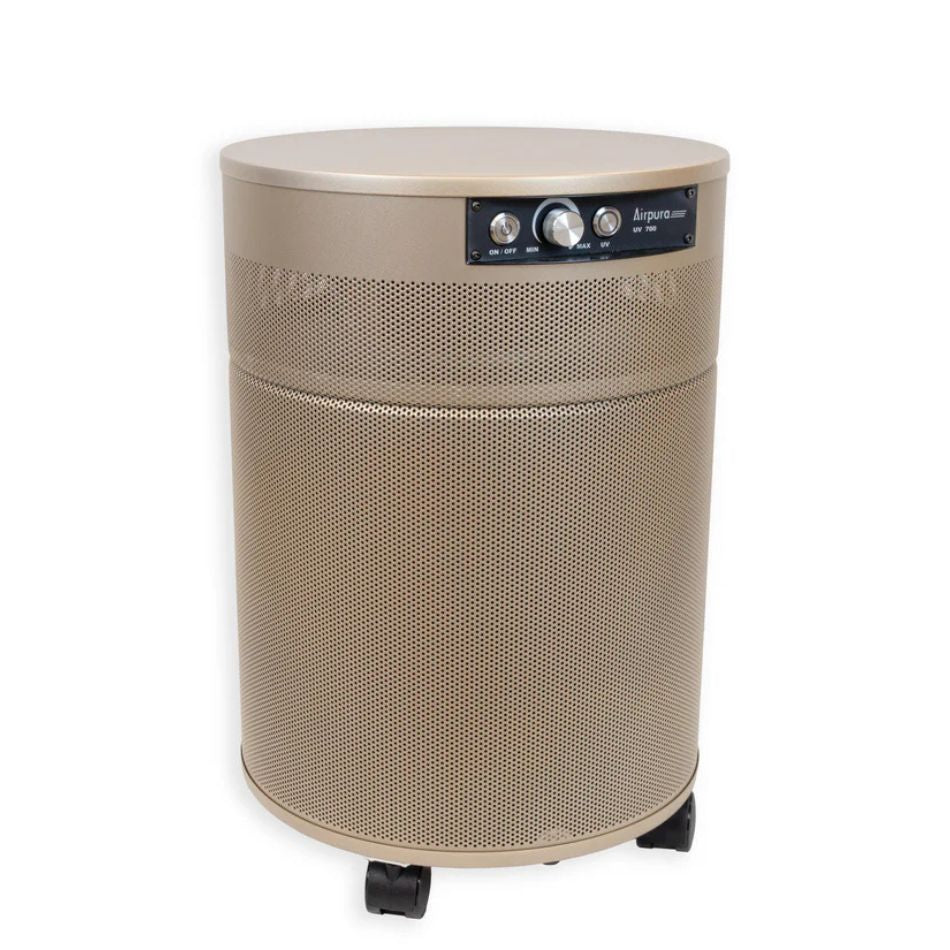 Airpura P700 champagne mist air purifier sideview