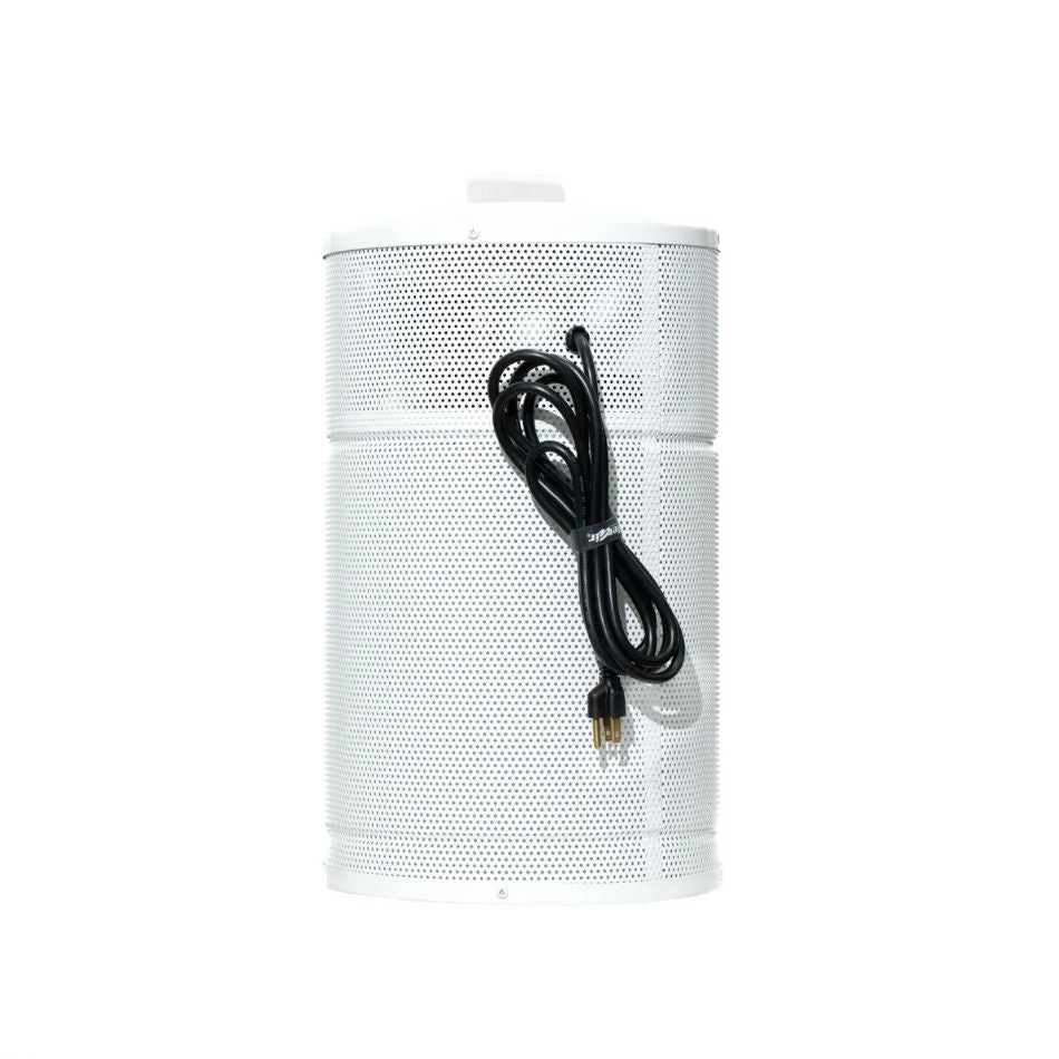 Allerair airmed 1 supreme white air purifier backview with cord