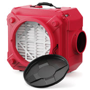 AlorAir CleanShield HEPA 550 air scrubber in red
