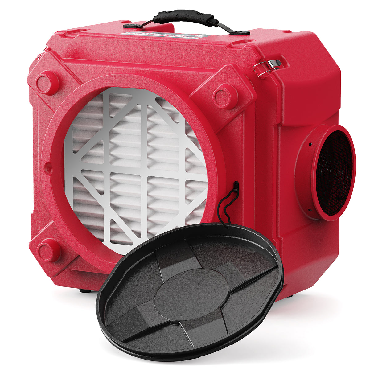 AlorAir CleanShield HEPA 550 air scrubber in red