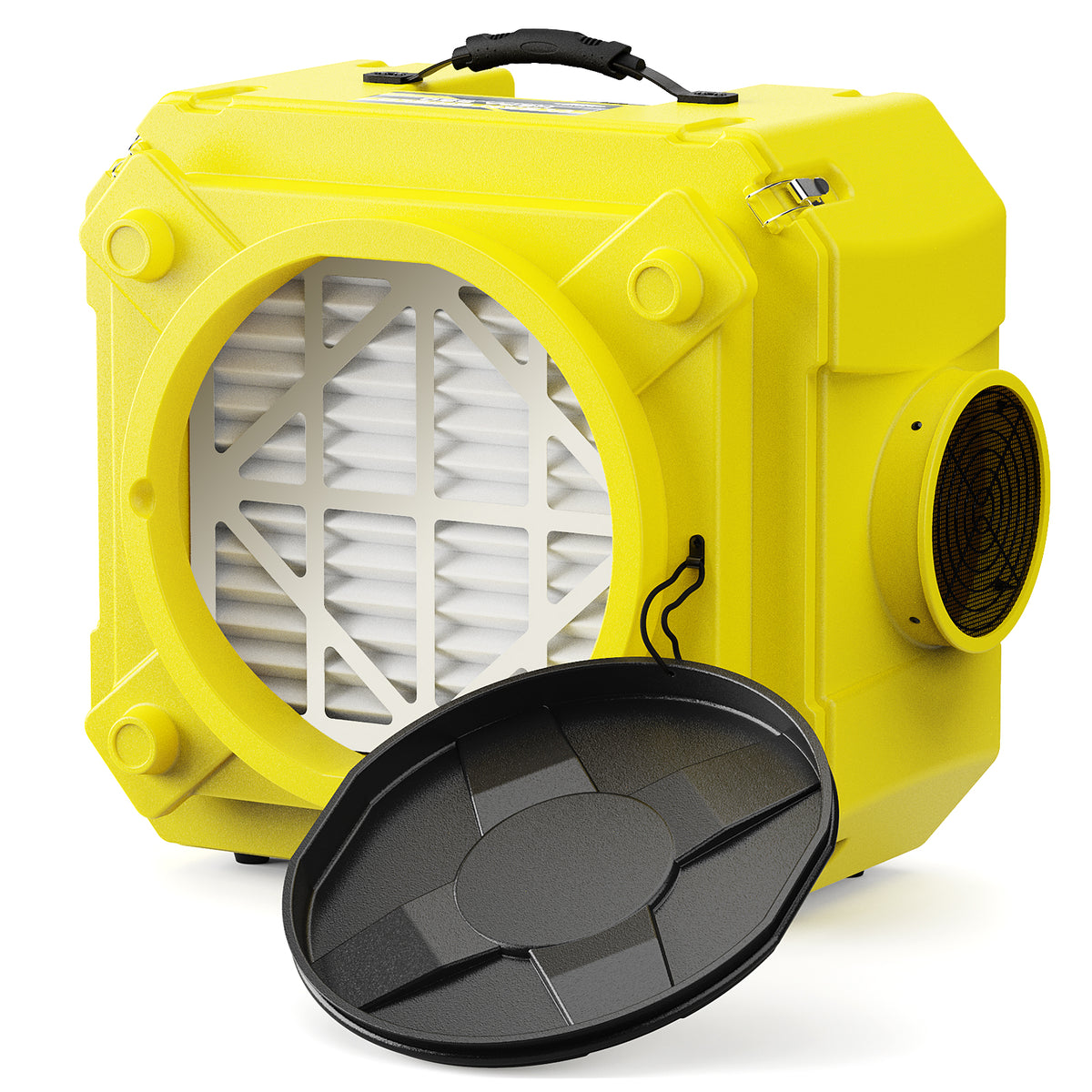 AlorAir CleanShield HEPA 550 air scrubber in yellow