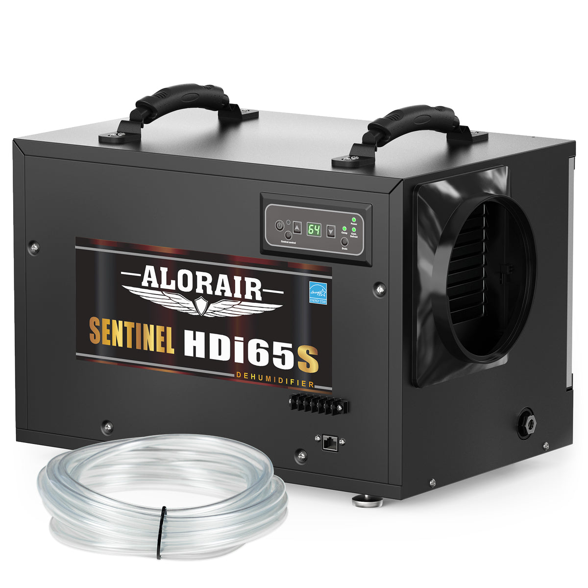 AlorAir Sentinel HDi65S dehumidifier with drain hose