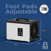AlorAir Sentinel HD35P dimensions and adjustable feet