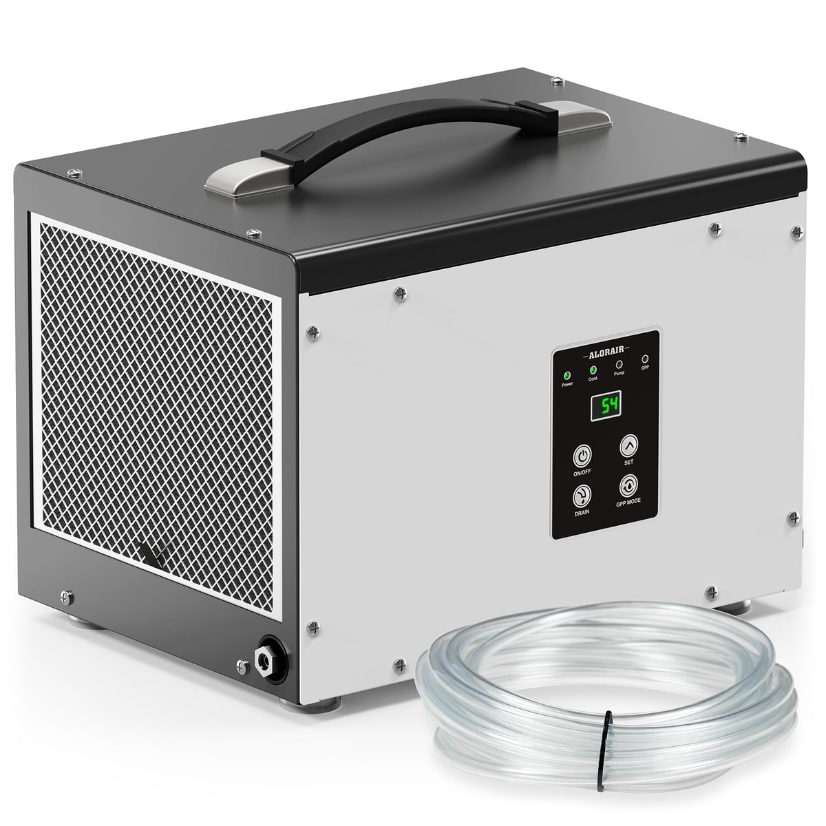 AlorAir Sentinel HD35P dehumidifier with drain hose