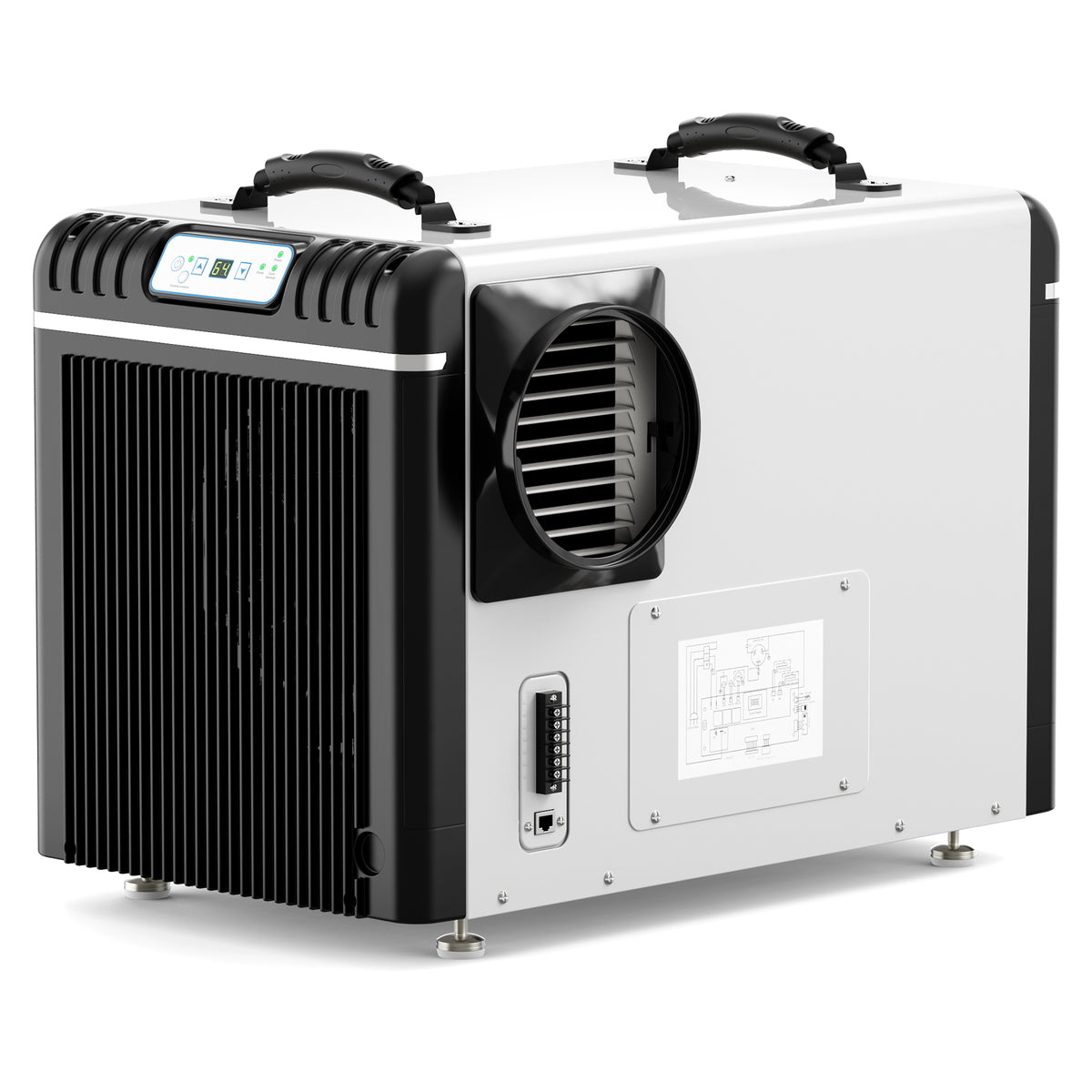 AlorAir Sentinel HD90 rear view and drain port