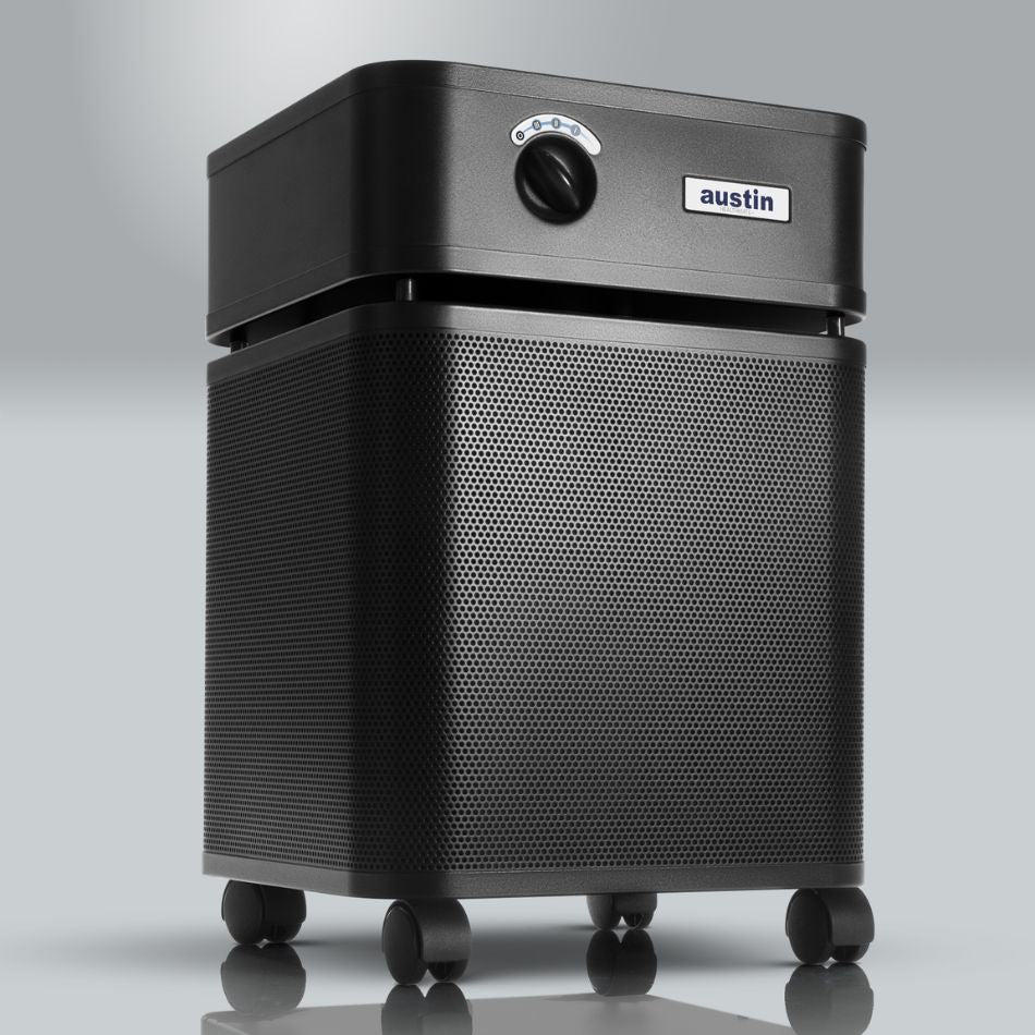 black Austin Air healthmate plus air purifier