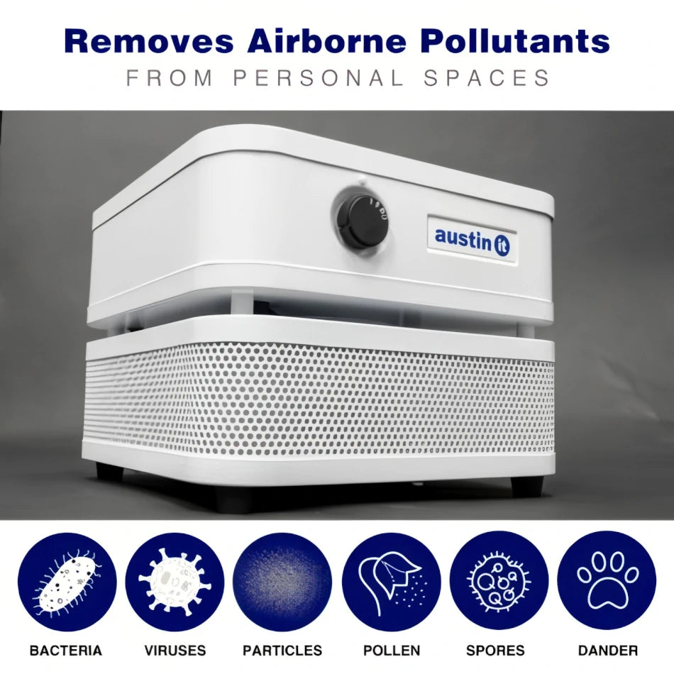 Austin air "it" air purifier airborne pollutants list